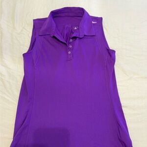 adidas Purple Sleeveless Tank Top